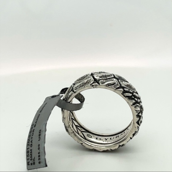 New David Yurman Naturals Gator Ring Men’s 925 Sterling Silver Size 9.5 - Picture 3 of 9